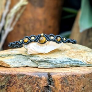 Bracelet Oeil de tigre – bijou artisanal personnalisable