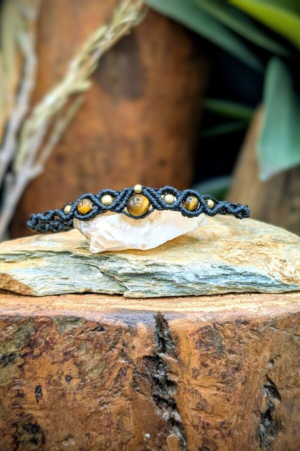 Bracelet Oeil de tigre – bijou artisanal personnalisable