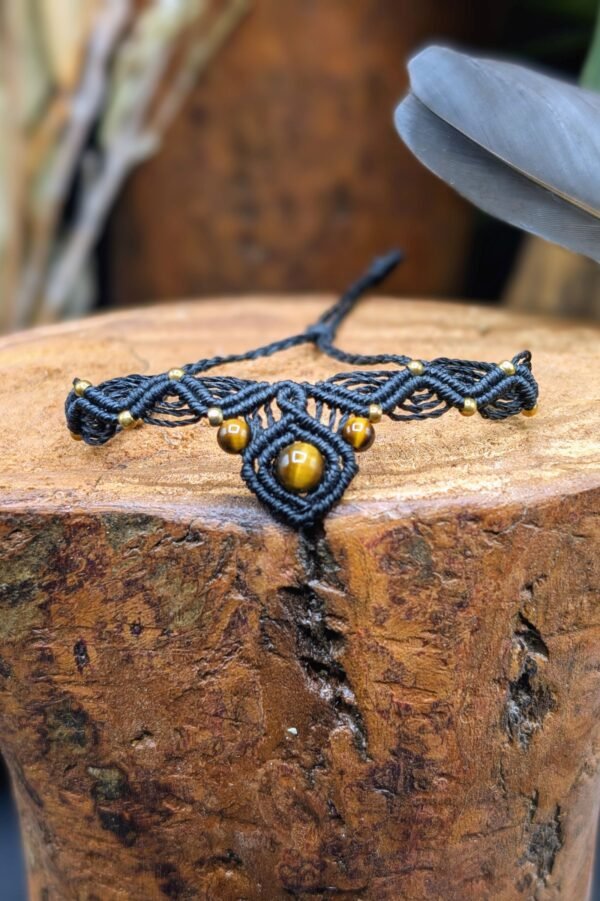 Bracelet Héra Oeil de Tigre – bijou artisanal personnalisable