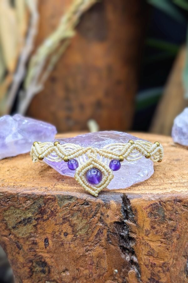 Bracelet Améthyste – bijou artisanal personnalisable