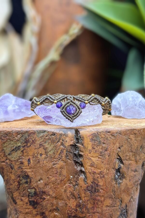 Bracelet Améthyste – bijou artisanal personnalisable
