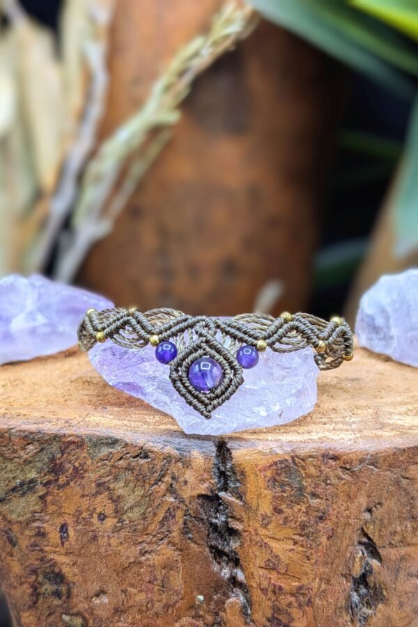 Bracelet Améthyste – bijou artisanal personnalisable