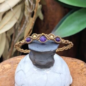 Bracelet Améthyste – bijou artisanal personnalisable
