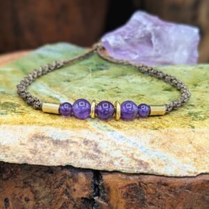 Bracelet Améthyste – bijou artisanal personnalisable