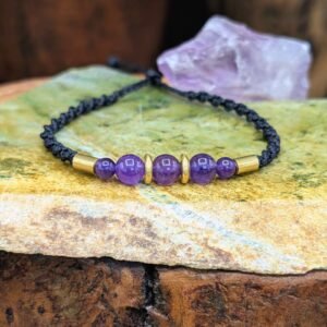 Bracelet Améthyste – bijou artisanal personnalisable