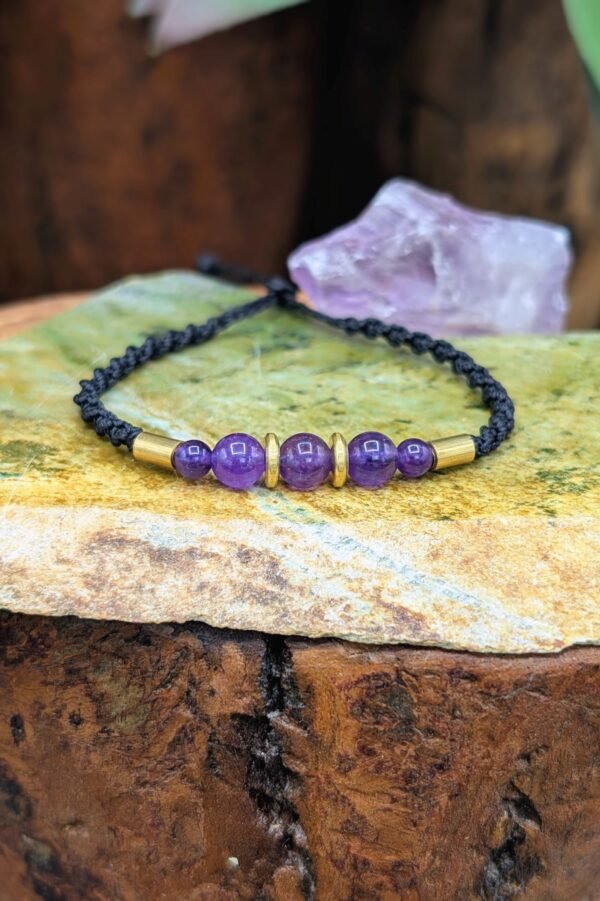 Bracelet Améthyste – bijou artisanal personnalisable