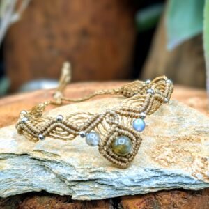 Bracelet Héra en labradorite – bijou artisanal personnalisable