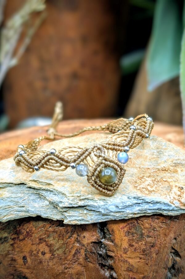Bracelet Héra en labradorite – bijou artisanal personnalisable