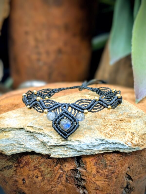 Bracelet Héra en labradorite – bijou artisanal personnalisable