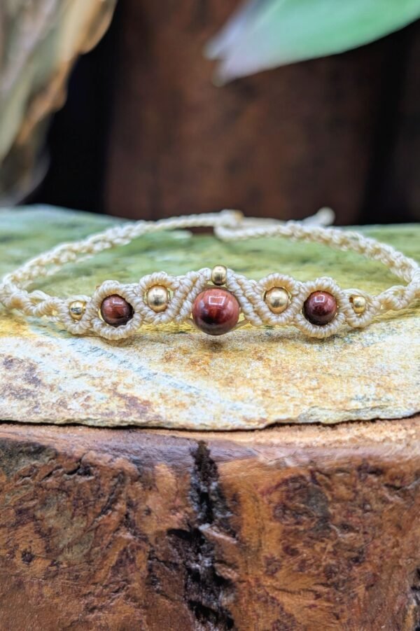 Bracelet Oeil de taureau – bijou artisanal personnalisable