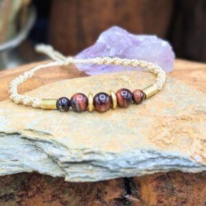Bracelet Oeil de taureau – bijou artisanal personnalisable