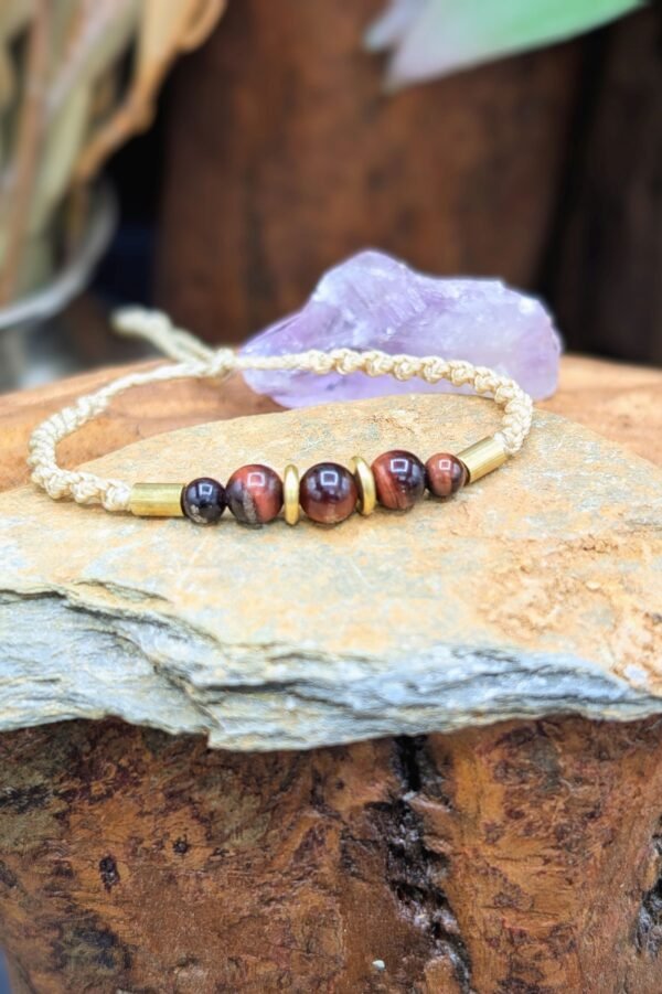 Bracelet Oeil de taureau – bijou artisanal personnalisable