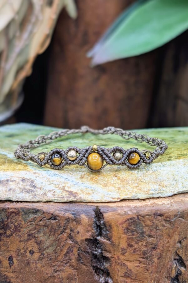 Bracelet Oeil de tigre – bijou artisanal personnalisable