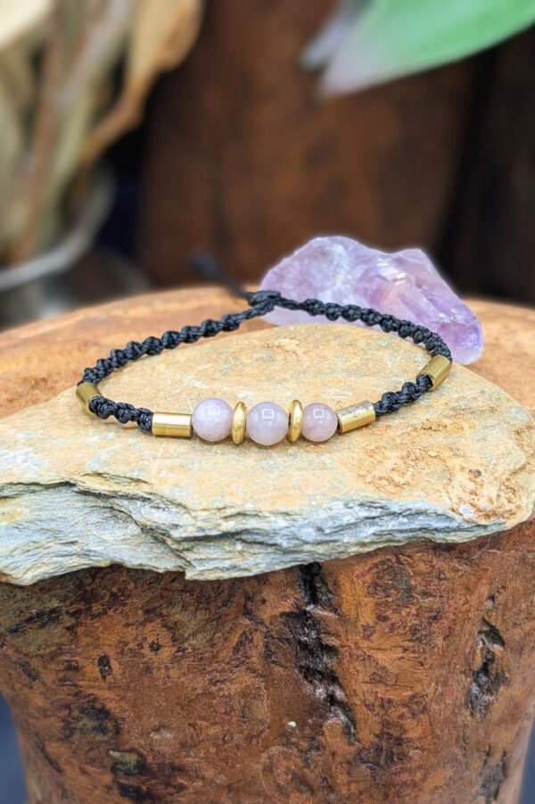 Bracelet Quartz rose – bijou artisanal personnalisable