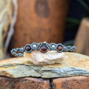 Bracelet Oeil de taureau – bijou artisanal personnalisable